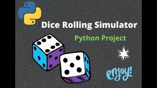 Dice Rolling Simulation Python Project for beginners | Python Projects for beginners