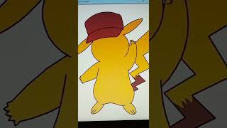 Draw Pikachu Using Python Turtle.#aim #python #turtle #shorts