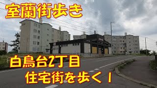 室蘭街歩き 建設後50年を過ぎた白鳥台2丁目の住宅街を歩くpart1