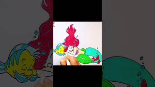 #Ariel 🧜‍♀️🧜‍♀️🧜‍♀️#Flounder🐠🐟🐠 #Sebastian🦀🦀🦀 #coloring #music