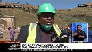 Maluti-A-Phofung Local Municipality residents finally get water