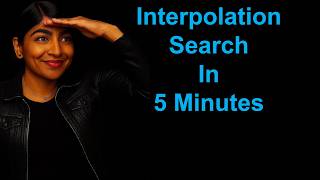 Interpolation search in 5 minutes (by learn-dsa.com)