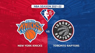 New York Knicks v Toronto Raptors - NBA Regular season 2022-21- LIVESCORE - #NBA - #nbaseason