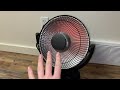 joy pebble space heater 400w 800w oscillating radiant heater review