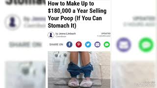 Make Up To 180K Selling Your Poop