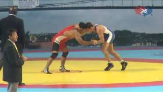 2011 Worlds Freestyle 74kg - Matt Gentry (CAN) vs. Narsingh Yadav (IND)