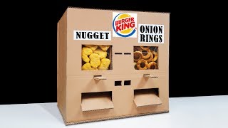 DIY How to Make Burger King Nuggets and Onion Rings Vending Machine