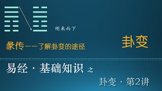 【易经·基础26· 卦变·第2讲】 本集视频为你继续介绍“卦变”这个概念和现象，并结合两个结构上复杂一点儿的卦，进行讲解。