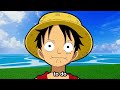 if luffy played 100 one piece roblox games