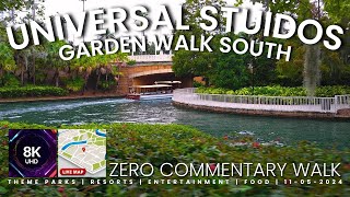 Universal Studios Orlando Florida Garden Walk Resort Path 8k 11-05-2024