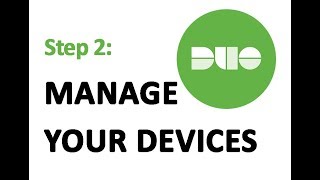 DUO Security: Managing Devices