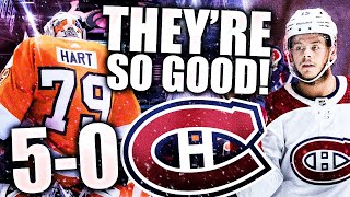HABS DESTROY THE FLYERS 5-0 (MONTREAL CANADIENS TIE THE SERIES AGAINST PHILLY - 2020 Stanley Cup)