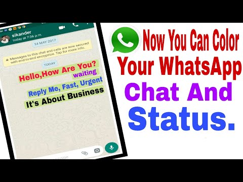 How To Change WhatsApp Chat Color and Status Colors, Top Android App WhatsApp New Update - PTF How To Change WhatsApp Chat Color and Status Colors, Top Android App WhatsApp New Update - PTF