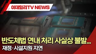 반도체법 연내 처리 사실상 불발... 재정·시설지원 지연 (20241227)