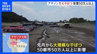 ブラジルのアマゾン地域で大規模干ばつ、50万人に影響｜TBS NEWS DIG