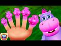 Finger Family Hippo | ChuChu TV Animal Finger Family Nursery Rhymes Songs For Children