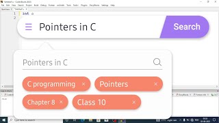 Pointers in C - Computer Science Class 10 Chapter 8