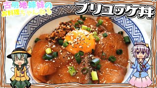 【ゆっくり料理】甘辛だれでご飯が進む！ブリの旨味と脂も濃厚で美味しいブリユッケ丼を作ります！【ゆっくり実況】