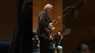 Mannes Orchestra rehearsal with guitarist Bill Frisell