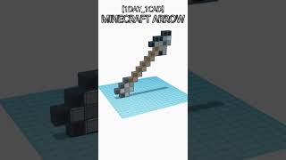 [1DAY_1CAD] MINECRAFT ARROW #shorts #tinkercad #project