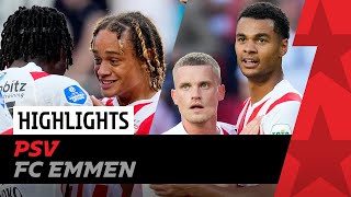 WHAT A WAY TO START! 🤩✨ | HIGHLIGHTS PSV - FC Emmen