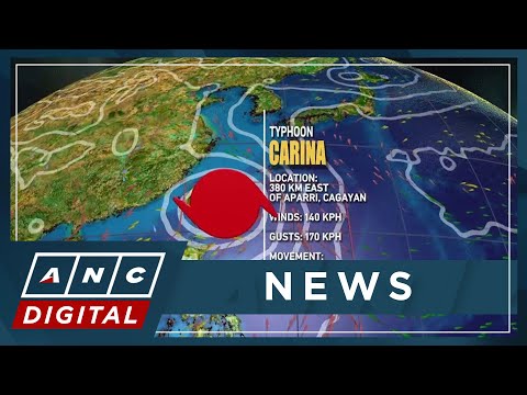 Typhoon Carina brings rains, powerful winds to parts of Luzon and Visayas ANC