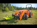 Cleaning Overgrown Trails With The LaneShark LS3 Rotary Cutter!