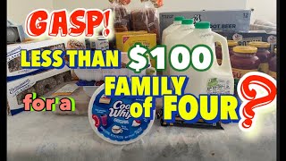 FAMILY OF FOUR GROCERY HAUL FOR JUST $85!