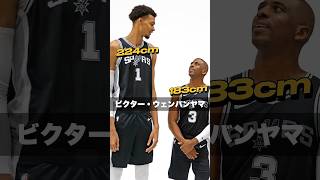 ①NBA選手の身長！