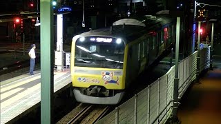 【貴重】相鉄11000系 初代そうにゃんﾄﾚｲﾝ 二俣川駅に高速入線 終電かしわ台行き