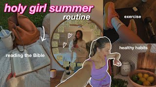 HOLY GIRL SUMMER ROUTINE! healthy christian habits, Bible study, journaling, & exercise
