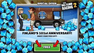 Hill Climb Racing 2 - 1001 Free Gems 💎 BUS Paint AND Looks