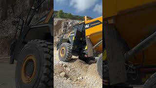 Hyudai HA30 articulated dump truck demonstration. #heavyequipment #hyundai #dumptruck #quarry