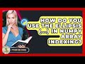 How Do You Use The Ellipsis (...) In NumPy Array Indexing? - Python Code School