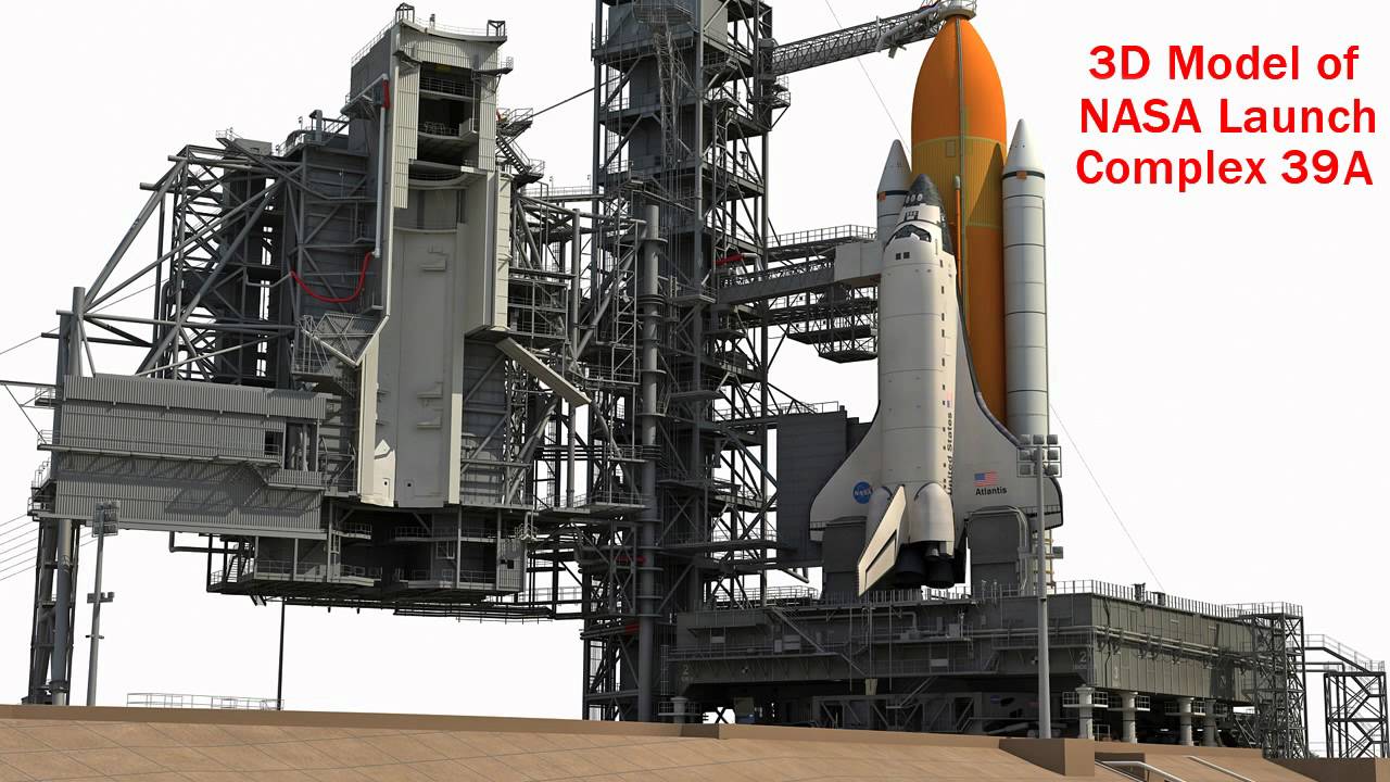 The Most Detailed 3D Model Of Launch Complex 39A NASA - YouTube