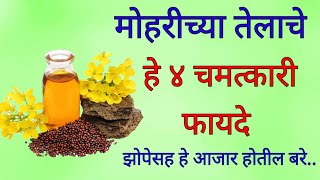 मोहरीच्या तेलाचे हे ४ चमत्कारी फायदे || Benefits of mustard oil