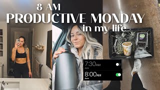 *8AM* PRODUCTIVE MONDAY IN MY LIFE| finding a new fitness routine, whole foods , & healthy habits