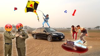 2 Monster Kite Vs Car Accident Abubaker | Big Kite