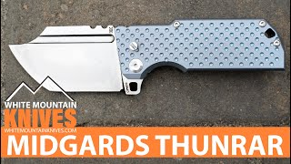 Midgards Messer Thunrar the Nordic Bowie Folder Pocket Knife - Quick Look