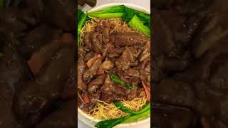 crispy beef Pan-fried noodles( 两面黄） #shorts #delicious #chinesefood