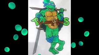 Teenage Mutant Ninja Turtles Leonardo Coloring Page