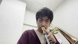 Melodious Etudes for Trombone(Rochut) No.72(Octove Down ver.)