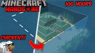 I Drained an Ocean Monument in Hardcore Minecraft (A Chicken!?)