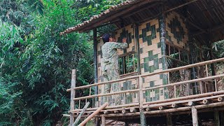 15 Days Build a Bamboo House in the Green Forest, Building a New Life From Scratch - Ep.2