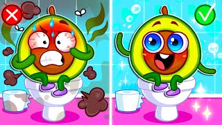 The Poo Poo Song 🚽🧻 Toilet and Potty Training For Kids 🥑 Nursery Rhymes and Cartoons for Kids