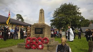 2017 Passchendaele Remembrance Service in Wincanton