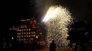 平成29年7月15日　大足蛇車まつり(前夜祭)　灯入れ巡行(奉納煙火)