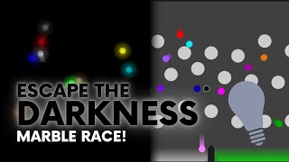 Escape the Darkness - Survival Algodoo Marble Race