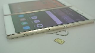 Huawei P8 / P8 Lite - How To Insert SIM Card & Micro SD Card HD