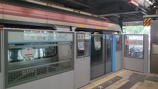 【多啦A夢主題列車之100%朋友召喚鈴東鐵篇 #8】港鐵東鐵綫 R Train D100/102在沙田1站台展出和回廠。